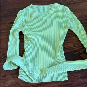 Garage fitted ribbed long sleeve